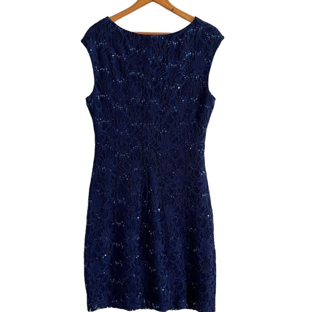 Ralph Lauren Sequin Stretch Dress size 16 - Picture 3 of 14